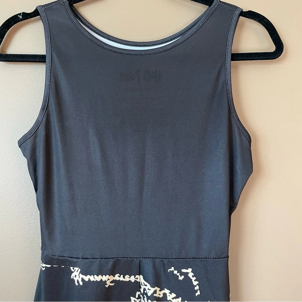 Harry Potter Women's Black Marauder's Map Fit & Flare Tank Dress Size Small - Picture 8 of 13